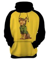 Blusa com Capuz Cachorro Soldado Exército Rússia