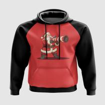 Blusa com Capuz Papai Noel com Bazuca Doce