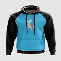 Blusa com Capuz Peixe Koi Nadando