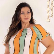Blusa com estampa vertical Blusa com estampa vertical