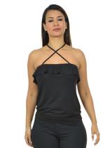 Blusa com Laço e Babado Fenomenal