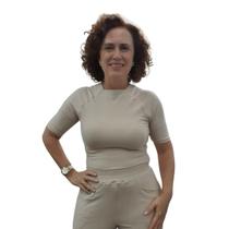 Blusa Com Manga 3/4 Charmosa Combinações Jeans Saia Shorts