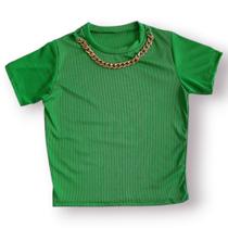 Blusa Com Manga De Correntinha Plus Size