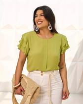 Blusa Com Pregas No Meio Joyaly (80166)