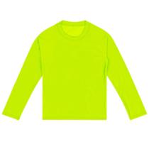 Blusa com Proteção UV50+ Infantil Verde Neon - iSport