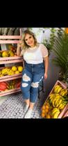 Blusa com renda branca Blusa com renda branca