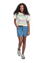 Blusa com Strass Juvenil Gloss