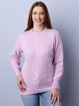Blusa com tranças e canelados