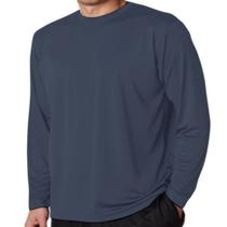 Blusa Comprida Masculina Camisa Manga Longa Camiseta Básica 100% Algodão 30.1
