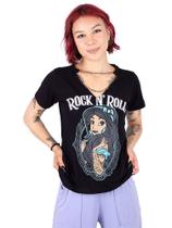 Blusa Corrente Princesa Lady Tattoo - Preta Blusa Corrente Princesa Lady Tattoo - Preta