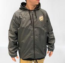 Blusa corta vento santa cruz other dot windbreaker - chumbo