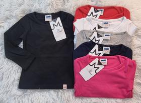 Blusa coton com laicra do 4 ao 8