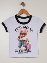 Blusa Cotton Vels Juvenil Para Menina- BRANCO
