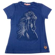 Blusa Country Feminina Infantil Brilho Cavalo Zoe Western