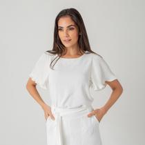 Blusa crepe heavy flow susie feminina