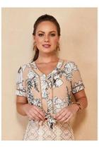 Blusa crepe titanium 24958 Blusa crepe titanium 24958