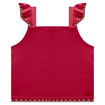 Blusa Croped M/C Milon Vermelho 2000670 Blusa Croped M/C Milon Vermelho 2000670