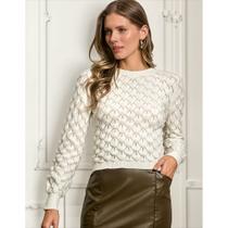 Blusa Croped Tricot Modal Feminina Giuliana Marques