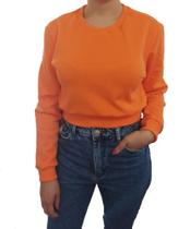 Blusa Cropped Adulto Moletom Flanelado Blusa Cropped Adulto Moletom Flanelado