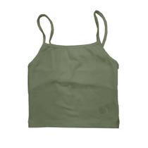 Blusa Cropped Alcinha Verde Tamanho G Basic+