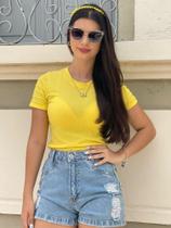 Blusa cropped amarela Blusa cropped amarela