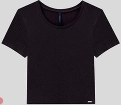 Blusa Cropped Básica Canelada Recorte Lunender Curtinha 0465 Blusa Cropped Básica Canelada Recorte Lunender Curtinha 0465