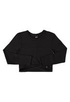 Blusa Cropped Básica em Cotton Juvenil Gloss