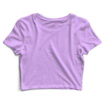 Blusa Cropped Blusinha Camiseta Feminina Lisa