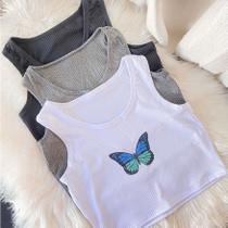 Blusa cropped borboleta feminina moda fashion - Filó Modas