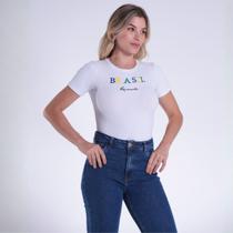 Blusa Cropped Bordado Feminina Revanche Jordânia