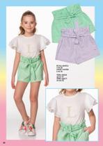 Blusa cropped c/ manga de babados em tricoline c/ silk off white Blusa cropped c/ manga de babados em tricoline c/ silk off white