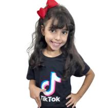 Blusa Cropped Camiseta TIK TOK Meninas - POP UP