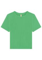 Blusa Cropped Canelada Gola Alta, Manga Curta mais Alongado - Lunender - Várias Cores Blusa Cropped Canelada Gola Alta, Manga Curta mais Alongado - Lunender - Várias Cores