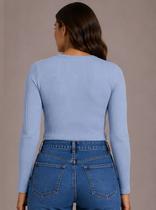 Blusa Cropped Canelada Lunender Manga Longa Feminina Casual Gênero:FemininoTamanho:GGCor:Azul Atalaia Blusa Cropped Canelada Lunender Manga Longa Feminina Casual Gênero:FemininoTamanho:GGCor:Azul Atalaia