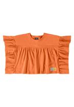 Blusa Cropped com Babados Gloss