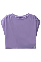 Blusa Cropped com Franzindo Nos Ombros em Meia Malha Blusa Cropped com Franzindo Nos Ombros em Meia Malha