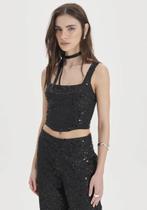Blusa cropped corset myft
