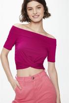 Blusa Cropped Damyller Transpassada