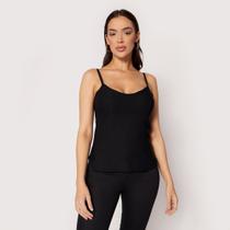 Blusa Cropped de Alça com Bojo