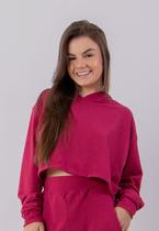 Blusa Cropped De Lanzinha Manga Longa Com Capuz Casual Outono Inverno RLC Modas Blusa Cropped De Lanzinha Manga Longa Com Capuz Casual Outono Inverno RLC Modas