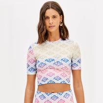 Blusa Cropped Easy Lança Perfume Sleeved Pr26 Rosa Feminino Blusa Cropped Easy Lança Perfume Sleeved Pr26 Rosa Feminino