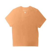 Blusa Cropped em Malha Algodão com Elastano Nude Tamanho M Basic+ Blusa Cropped em Malha Algodão com Elastano Nude Tamanho M Basic+