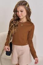 Blusa Cropped em Soft Line