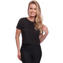 Blusa Cropped Feminina Dry Academia Treino Camiseta Camisa Esportiva Esporte - Via Basic