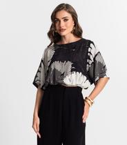 Blusa Cropped Feminina Endless Cinza Blusa Cropped Feminina Endless Cinza