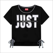 Blusa Cropped Feminina Preta Amora