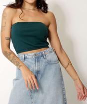 Blusa Cropped Feminina sem alça Marisa-37122