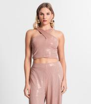 Blusa Cropped Feminina Transpassada Endless Unica