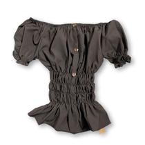 Blusa Cropped feminino ciganinha botões e lastex novidade feminina