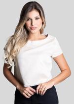 Blusa Cropped Feminino Lurex Sawary Fashion